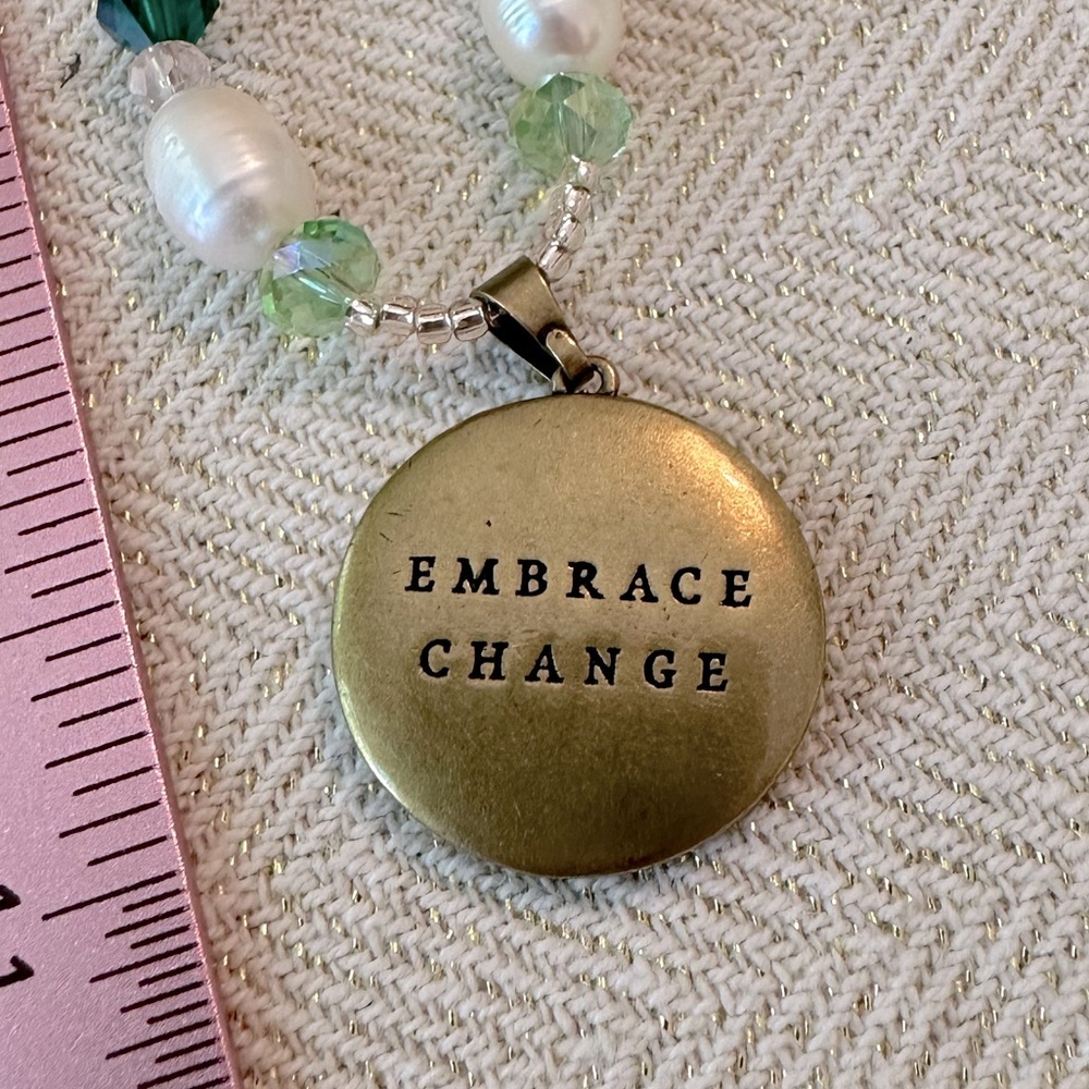 Handmade 2pc Necklace & Bracelet Set Enamel Butterfly Vintage Lamp Work Beads - Picture 8 of 16